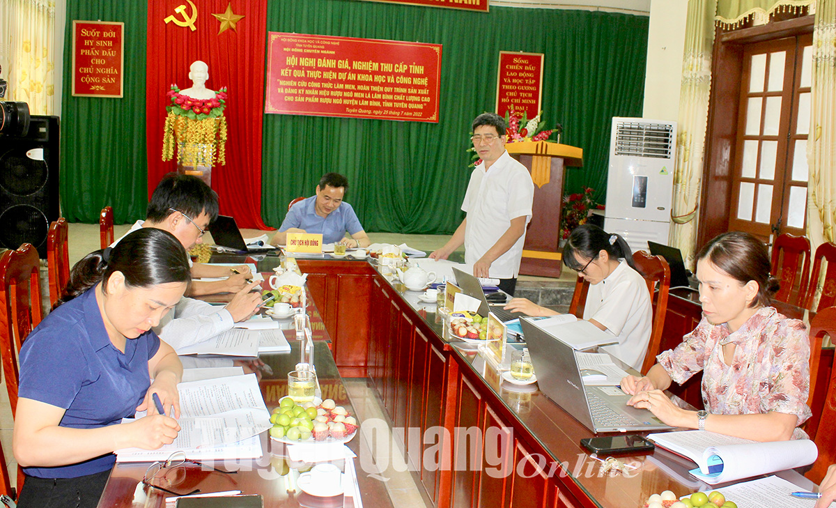 Nghiệm thu đề tài nghiên cứu khoa học cấp tỉnh